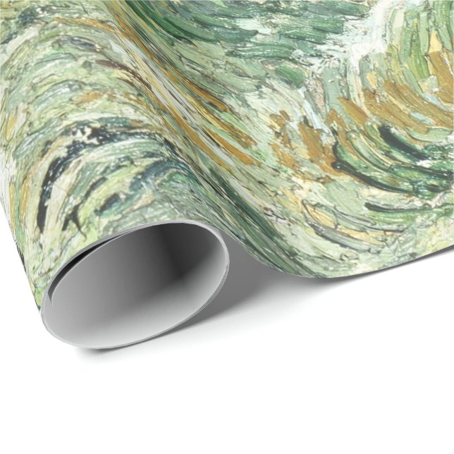 Papier Cadeau Paysage de Van Gogh de Saint-Rémy (Coin rond)