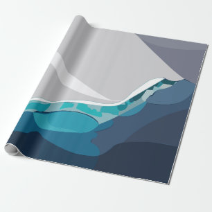 Papier Cadeau Paysage océanique d'Iceberg
