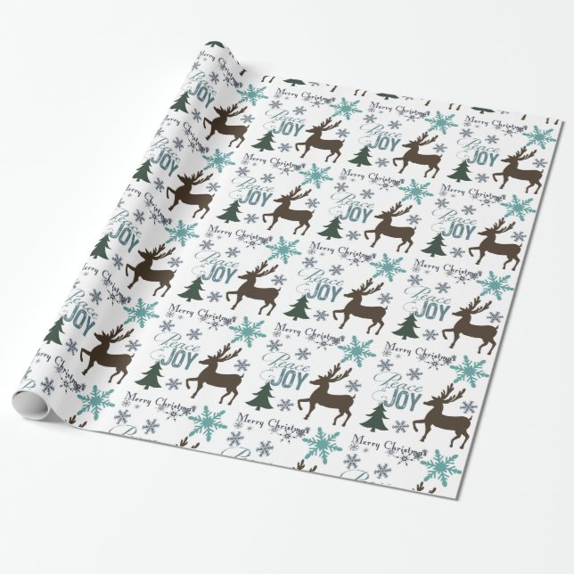 Papier Cadeau Peace Deer (Déroulé)