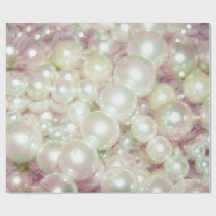 Papier Cadeau Pearls Pink Daisy