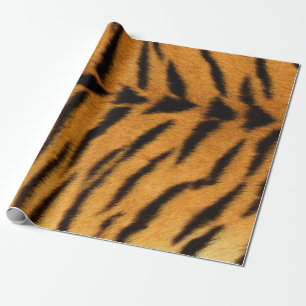 Papier Cadeau Peau animale Brown noir Tigre Safari fourrure VIP
