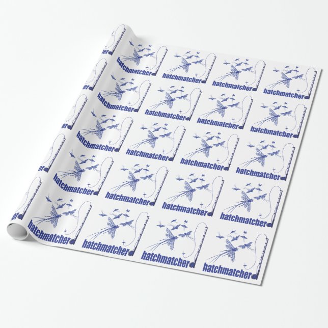 Papier Cadeau Pêche à la mouche (Déroulé)