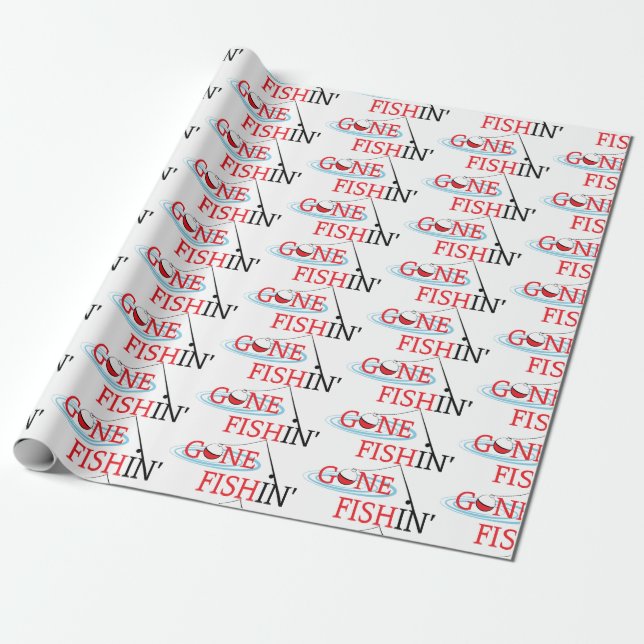 Papier Cadeau Pêche à la traîne (Déroulé)