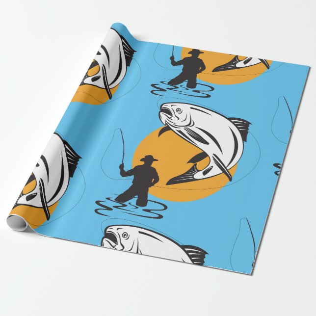 Papier Cadeau Pêche à la truite (Déroulé)