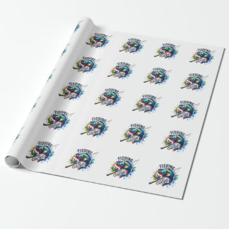 Papier Cadeau Pêche-Cadeaux Fisher Est Ma Vie
