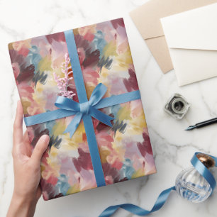 Papier Cadeau Peinture Abstraite Colorée