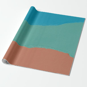 Papier Cadeau Peinture abstraite orange et noire