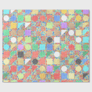 Papier Cadeau Peinture acrylique colorée