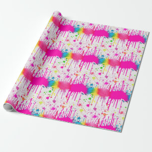 Papier Cadeau Peinture colorée