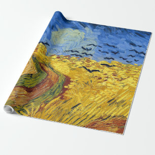 Papier Cadeau Peinture impressionniste Champs de blé de Van Gogh