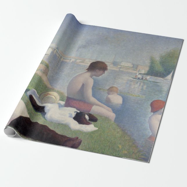 Papier Cadeau Peinture impressionniste Georges Seurat Neo (Déroulé)