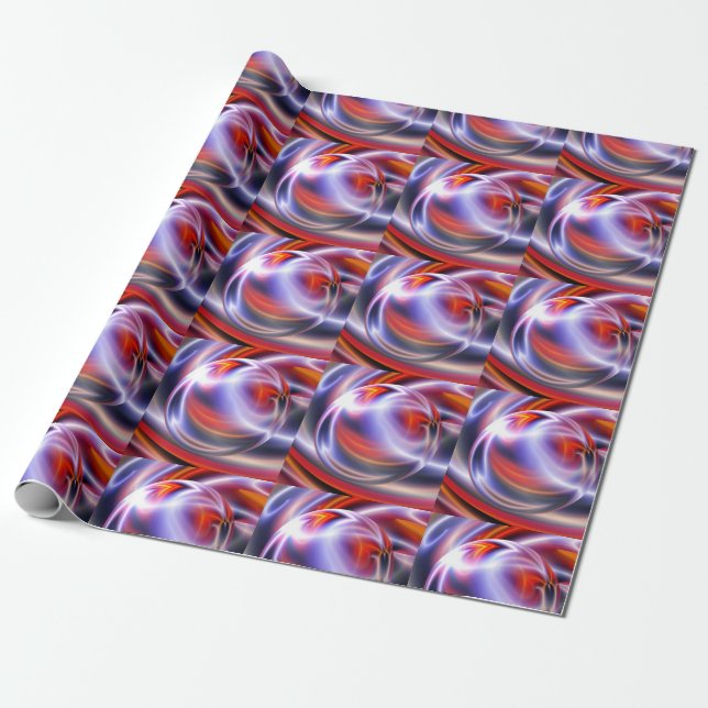 Papier Cadeau Peinture numérique Abstraite (Déroulé)
