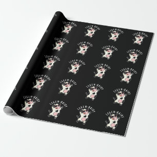 Papier Cadeau Pelleterie Funny Cow Pun Dark BG