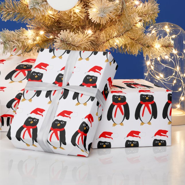 Papier Cadeau Penguin Christmas (Vacances)