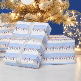 Papier Cadeau Penguins Christmas