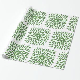 Papier Cadeau Peppers au chili vert Mandala Art