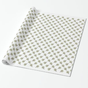 Papier Cadeau Perdrix dans un poirier