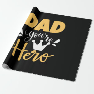 Papier Cadeau Père Cadeau Papa Tu Es Héros