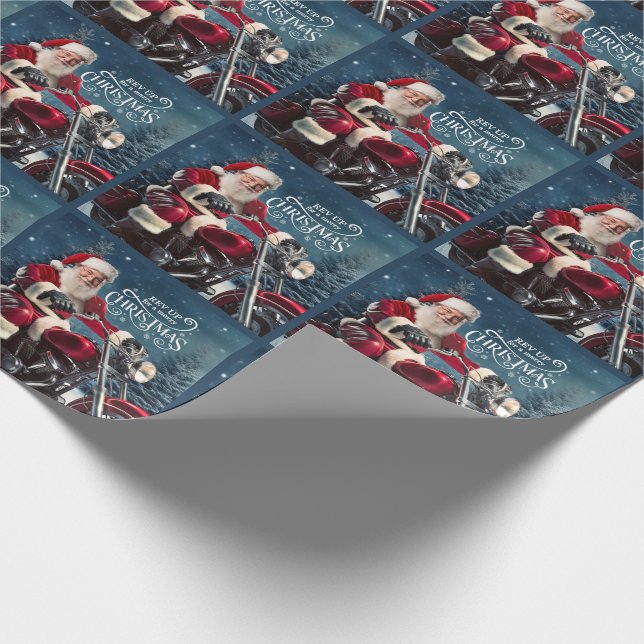 Papier Cadeau Père Noël à la veille d'un joyeux Noël (Coin)