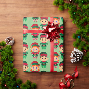 Papier Cadeau Père Noël aide Noël Esprit de Noël