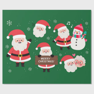 Papier Cadeau Père Noël de Noël
