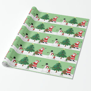 Papier Cadeau Père Noël et amis
