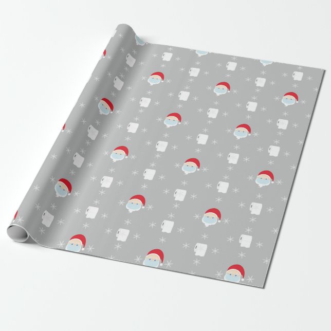 Papier Cadeau Père Noël et papier toilette Noël 2020 (Déroulé)