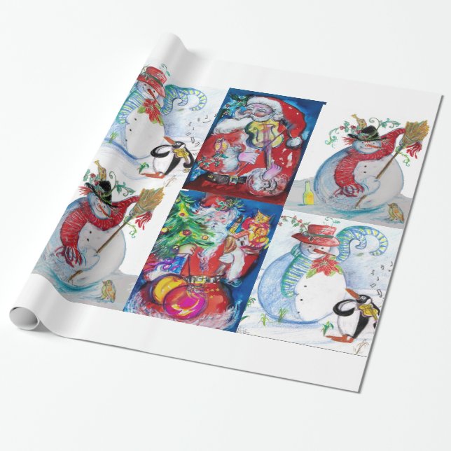 PAPIER CADEAU PÈRE NOËL ET PARTI NOËL DES NEIFS (Déroulé)