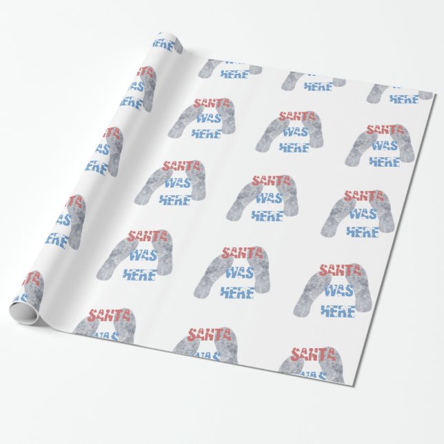 Papier Cadeau Père Noël était là (Déroulé)