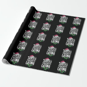 Papier Cadeau Père Noël Favori Noël latin Noël latina Noël laid