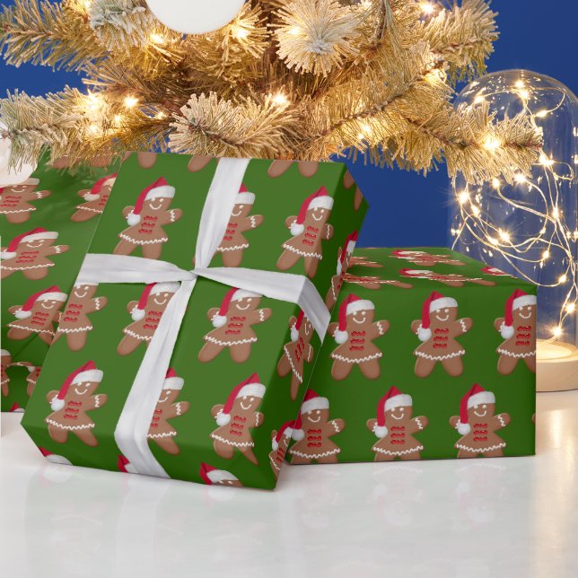 Papier Cadeau Père Noël Gingerbread Cookie Girl (Vacances)