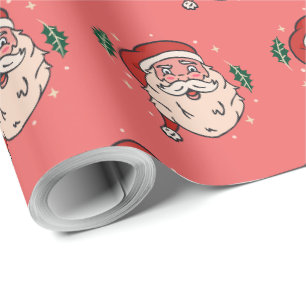 Papier Cadeau Père Noël Illustration Noël
