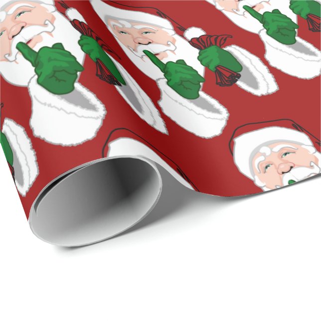 Papier Cadeau Père Noël Papier Cadeau de Noël (Coin rond)