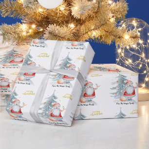 Papier Cadeau Père Noël Sapin de Noël