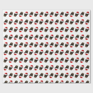 Papier Cadeau père Noël Schnauzer