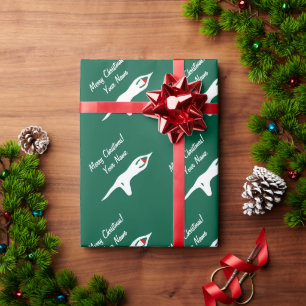 Papier Cadeau Père Noël yoga master drôle Noël
