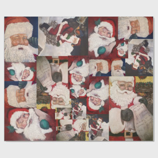 Papier Cadeau Pères Noël 