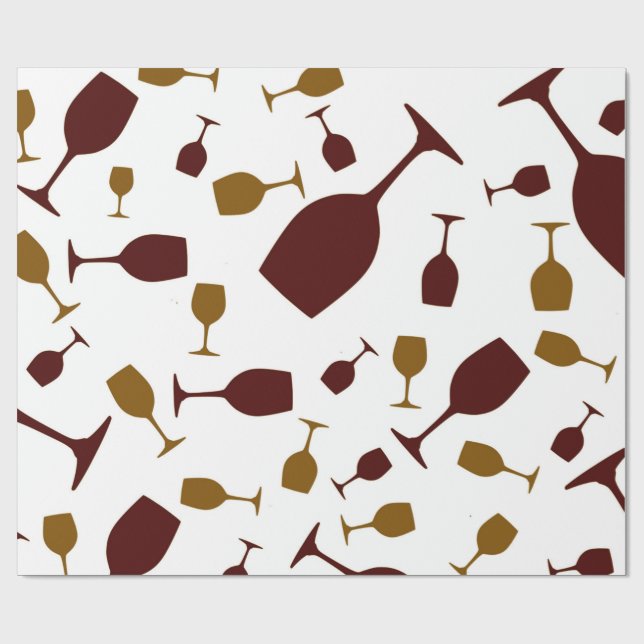 Papier Cadeau Perfectionnez pour le vin (Plat)