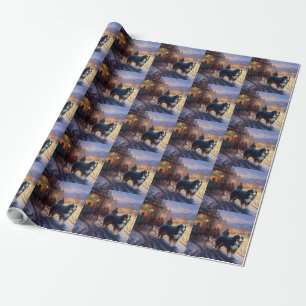 Papier Cadeau Période des Fêtes de Noël du Montagnard Bernois
