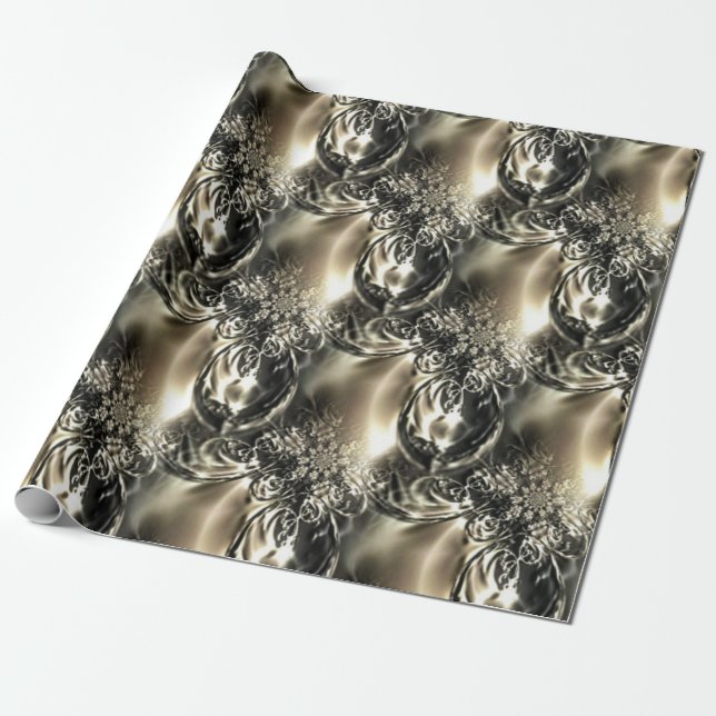 Papier Cadeau Perles dorées (Déroulé)
