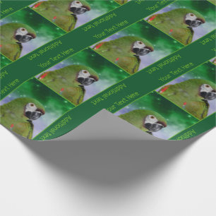 Papier Cadeau Personalisé Grave Macaw Parrot
