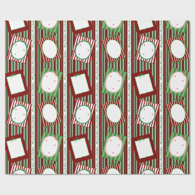 Papier Cadeau Personalized Christmas Gift Wrap-Scrapbook Cute (Plat)