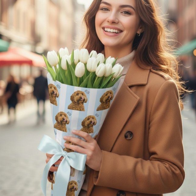 Papier Cadeau Personalized Dog Photo  | Custom Pet (Créateur téléchargé)