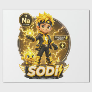 Papier Cadeau Personnage ATOMIVRA Sodium
