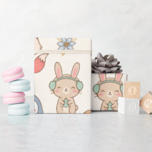 Papier Cadeau Personnalisé Noël Nom Élégant
