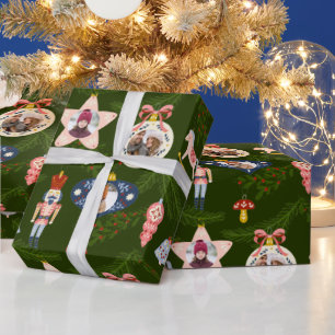 Papier cadeau personnalisé photo de Noël