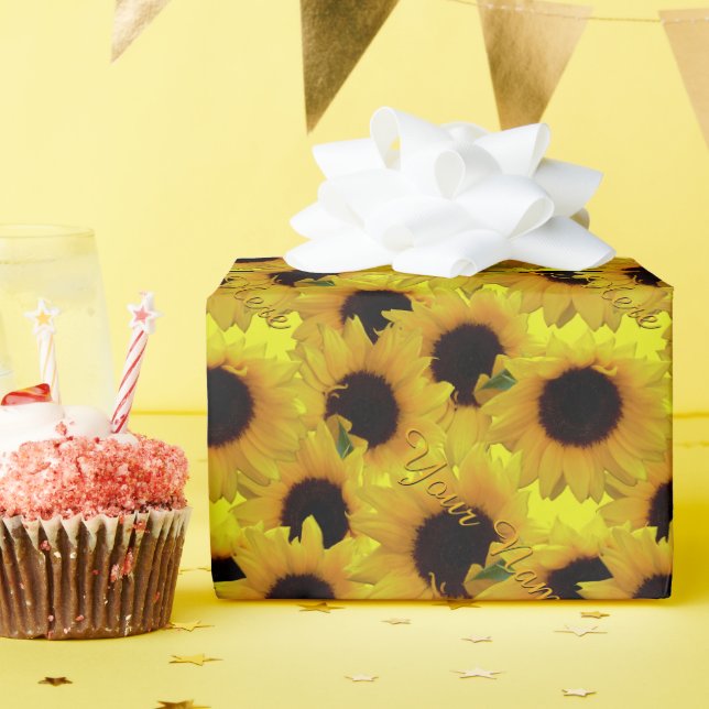 Papier cadeau personnalisé pour enveloppement de t (Fête d'anniversaire)