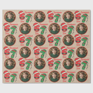 Papier cadeau personnalisé pour Noël 6-7 Tendance