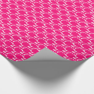 Papier Cadeau Personnaliser avec/Initial, Lettre blanche, Nombre