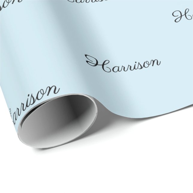 Papier Cadeau Personnaliser avec nom, texte, cadeau d'anniversai (Coin rond)
